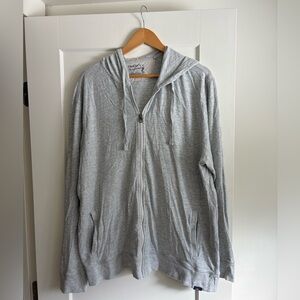 Men’s Gray Faherty Zip-Up Hoodie Sweater